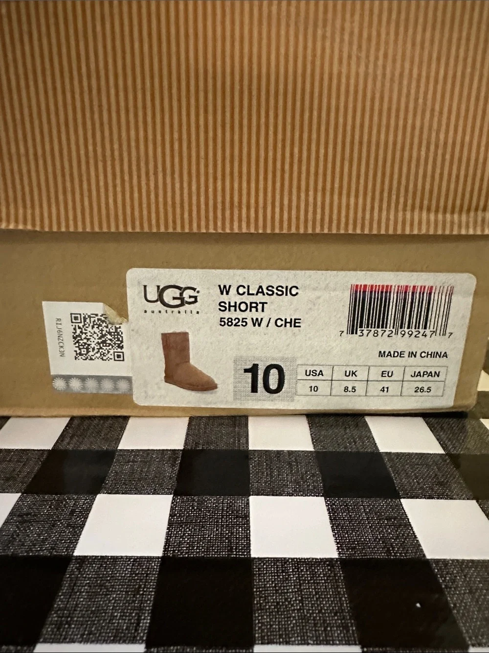 UGG chestnut suede